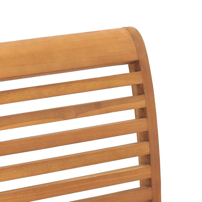 Silla De Comedor 2 Uds. Madera De Teca Maciza Marrón