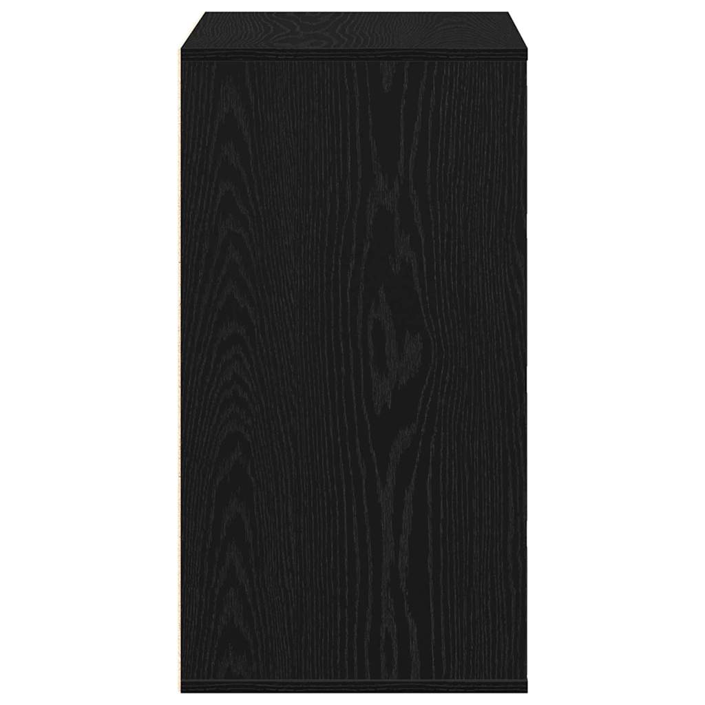 Cajonera 3-Cajón Negro Madera De Ingeniería