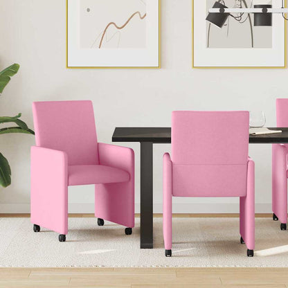 Sillas De Comedor Con Ruedas 2 Uds. Tela 57 X 66 X 94 Cm
