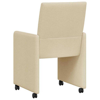 Sillas De Comedor Con Ruedas 2 Uds. Tela 58 X 65 X 94 Cm
