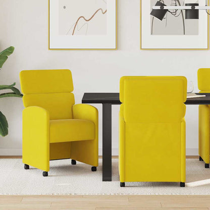 Sillas De Comedor Con Ruedas 2 Uds. Terciopelo