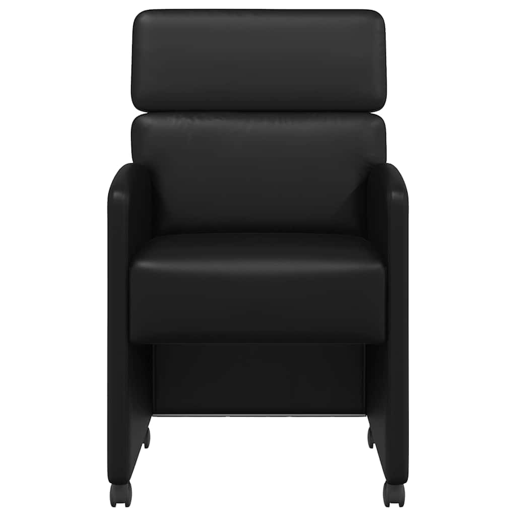 Sillas De Comedor Con Ruedas 2 Uds. Cuero Sintético