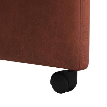 Sillas De Comedor Con Ruedas 2 Uds. Cuero Sintético