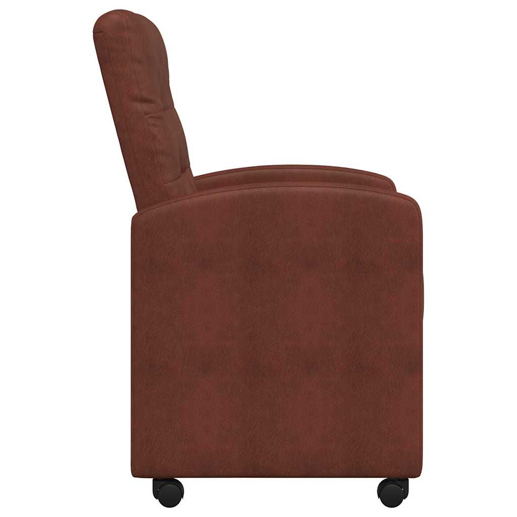Sillas De Comedor Con Ruedas 2 Uds. Cuero Sintético