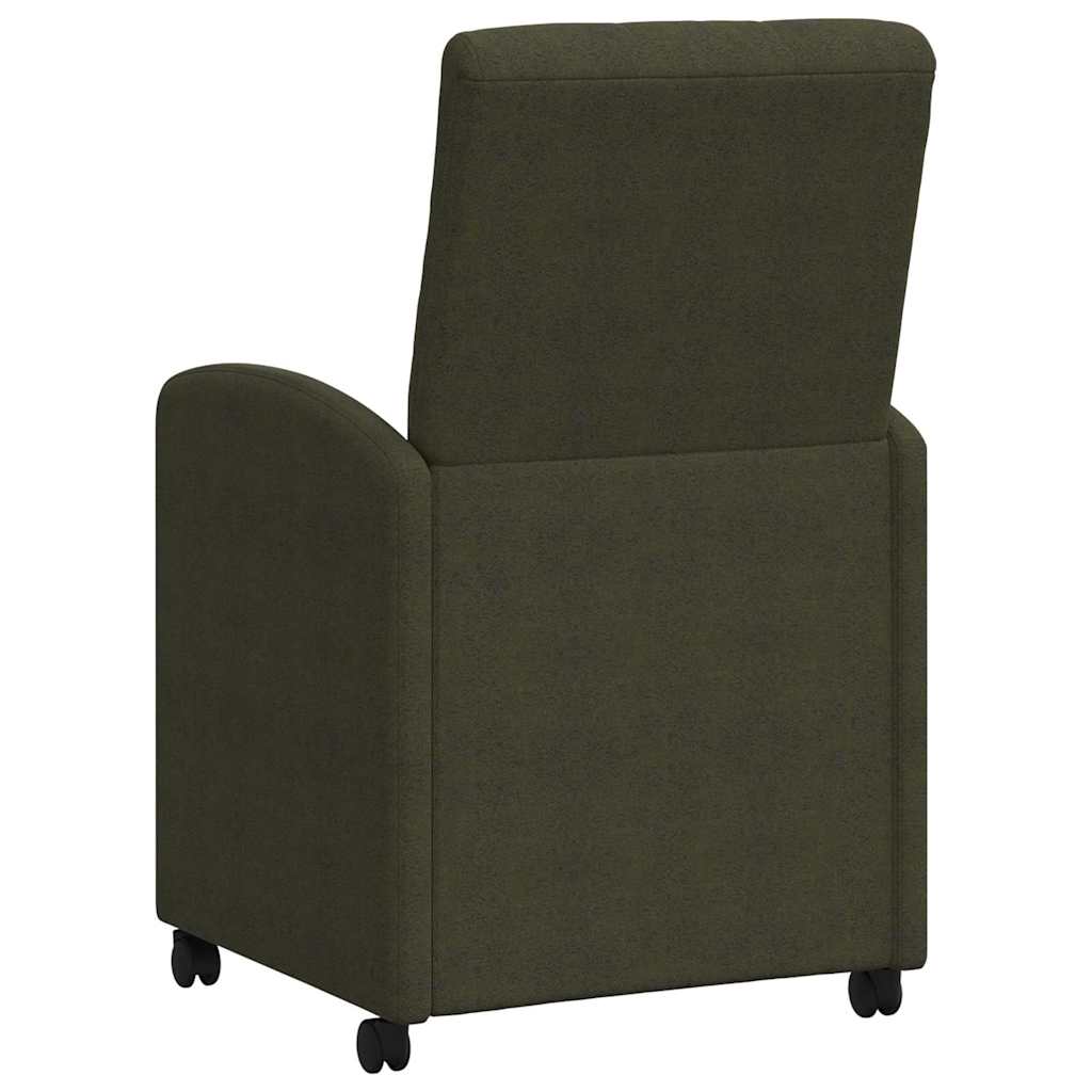 Sillas De Comedor Con Ruedas 2 Uds. Cuero De Ante Sintético