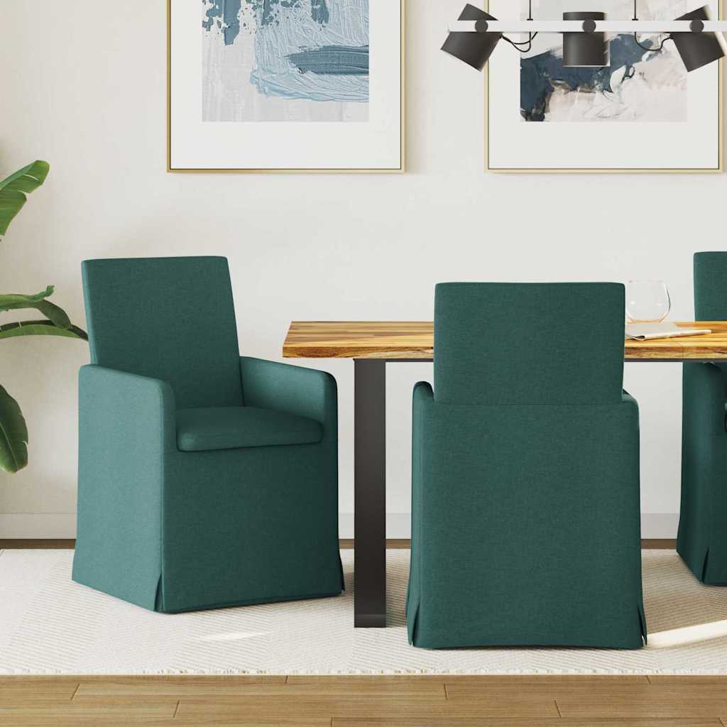 Sillas De Comedor 2 Uds. Tela 57 X 68 X 94 Cm