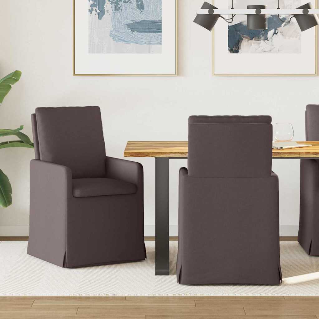 Sillas De Comedor 2 Uds. Tela 57 X 67 X 98 Cm