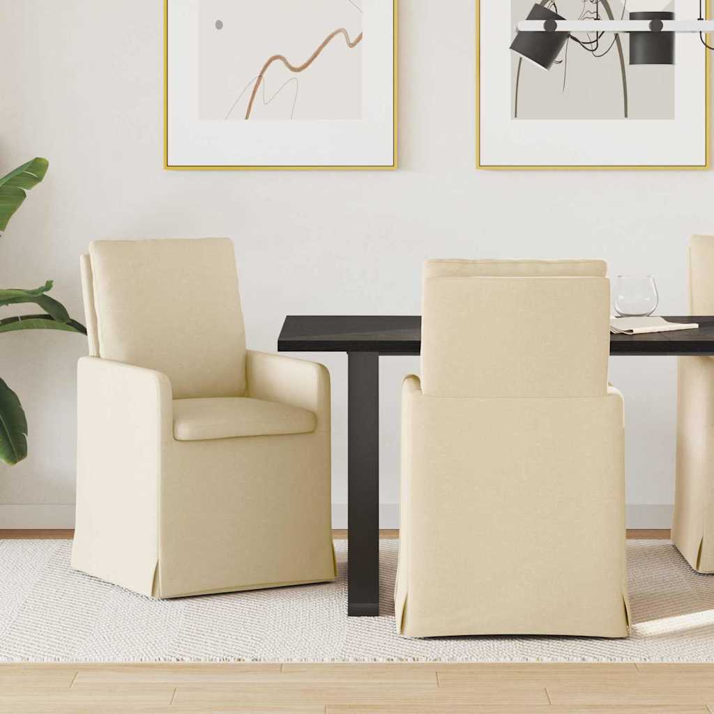 Sillas De Comedor 2 Uds. Tela 57 X 67 X 98 Cm