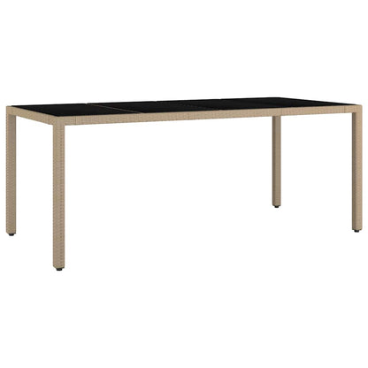Conjunto De Comedor De Jardín 7 Pcs Ratán Sintético