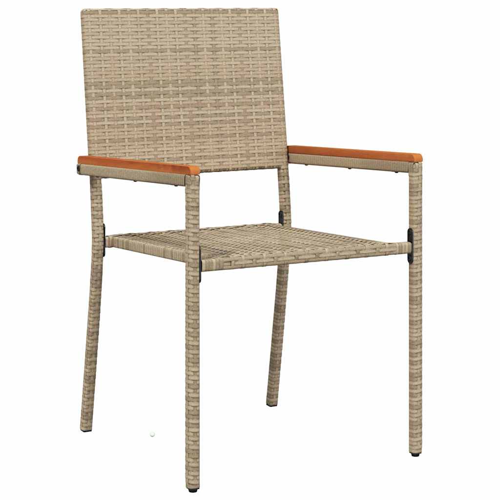 Conjunto De Comedor De Jardín 7 Pcs Ratán Sintético