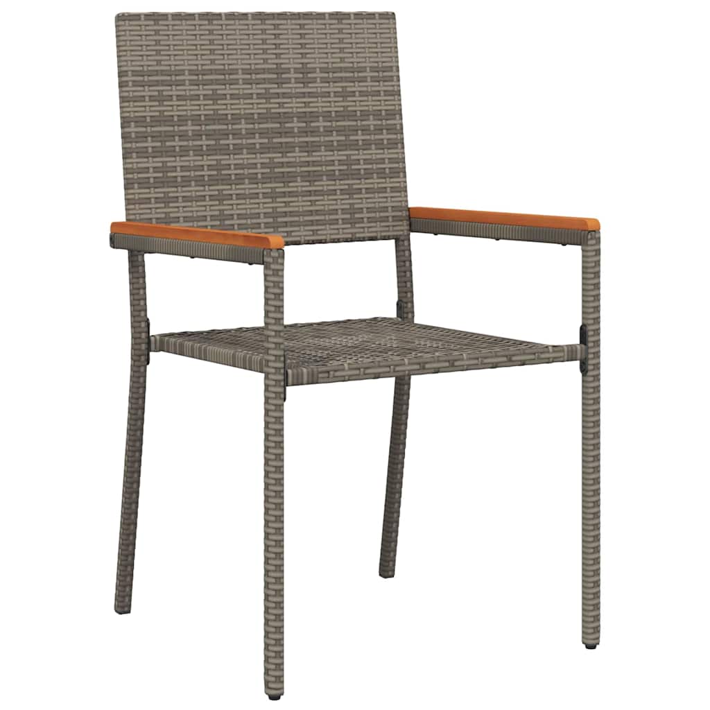 Conjunto De Comedor De Jardín 9 Pcs Ratán Sintético