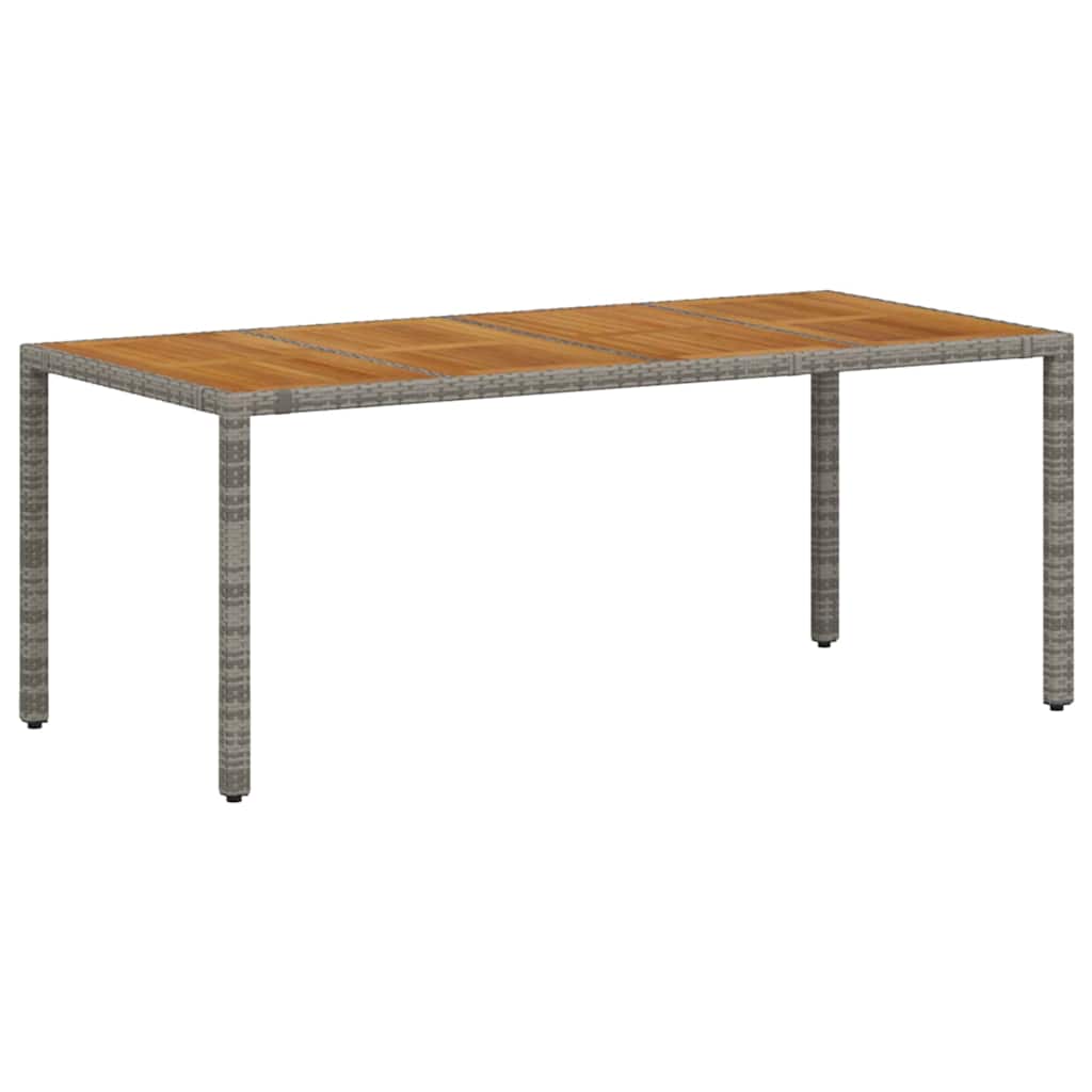 Conjunto De Comedor De Jardín 9 Pcs Y Marrón
