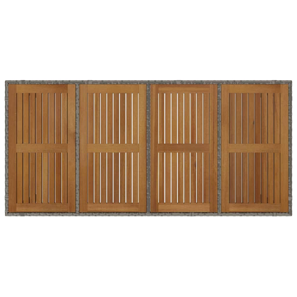 Conjunto De Comedor De Jardín 9 Pcs Y Marrón
