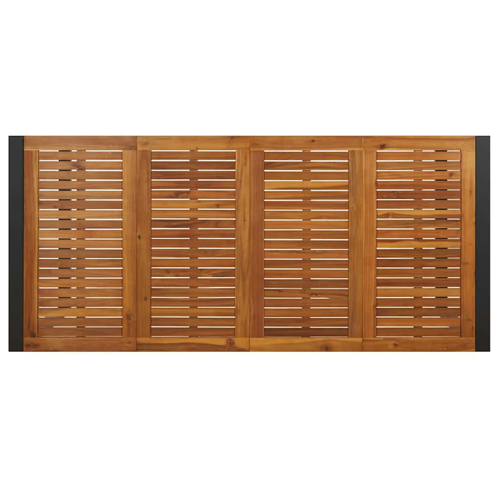 Conjunto De Comedor De Jardín 9 Pcs Y Marrón