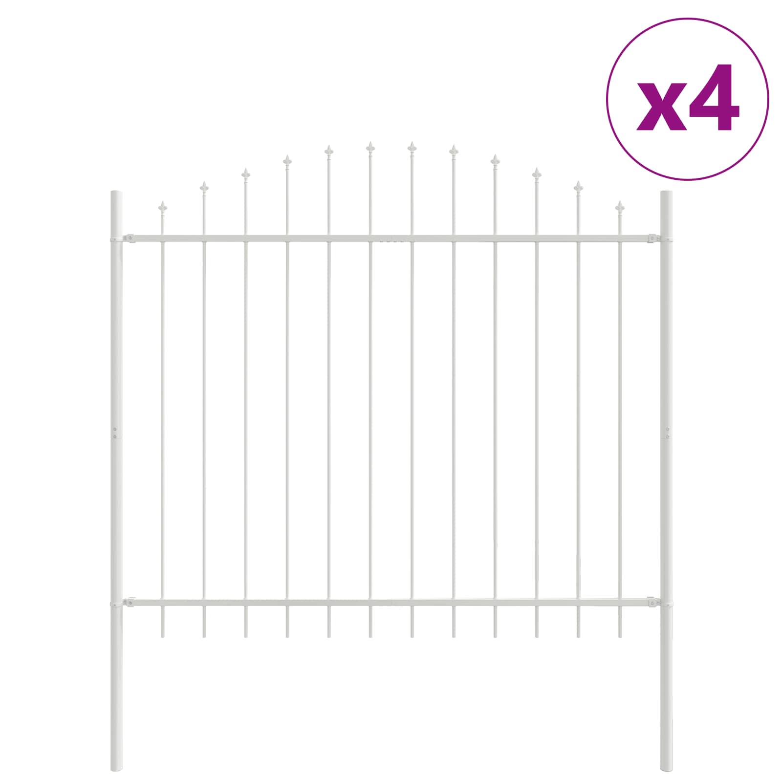 Valla De Jardín 4 Pcs 170 X 165 Cm