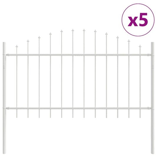 Valla De Jardín 5 Pcs 170 X 140 Cm