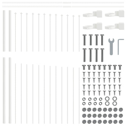Valla De Jardín 7 Pcs 170 X 165 Cm
