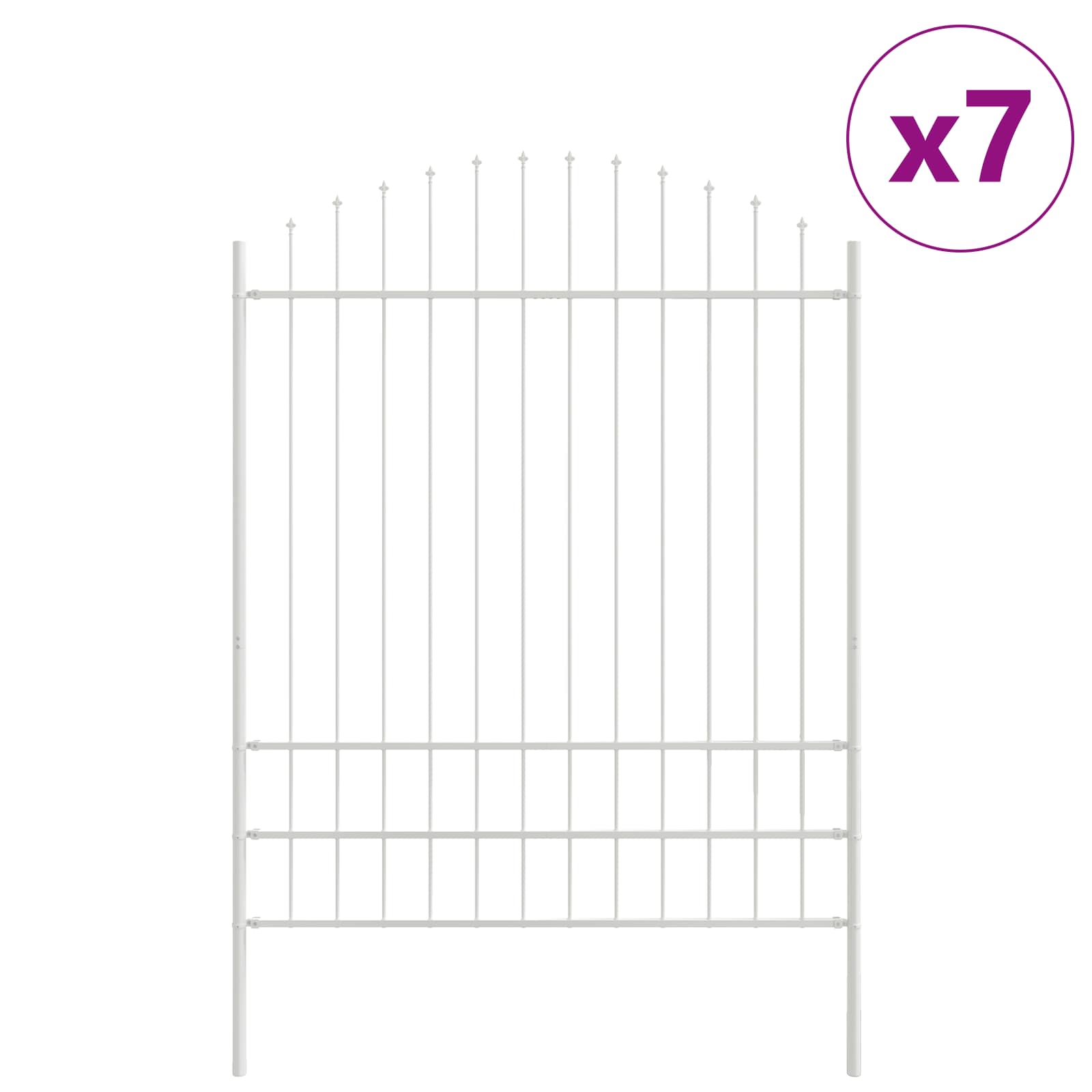Valla De Jardín 7 Pcs 170 X 225 Cm