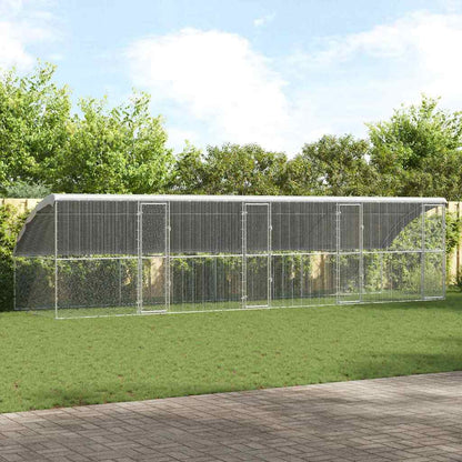 Jaula Para Pollos Plateado 2 X 2 X 2 M Acero Galvanizado