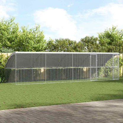 Jaula Para Pollos Plateado 2 X 2 X 2 M Acero Galvanizado