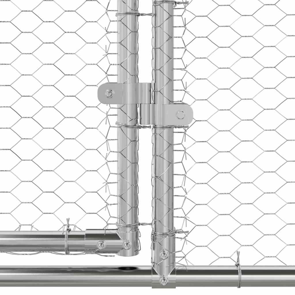 Jaula Para Pollos Plateado 2 X 2 X 2 M Acero Galvanizado