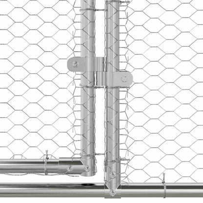 Jaula Para Pollos Plateado 2 X 2 X 2 M Acero Galvanizado