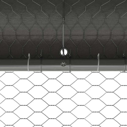 Jaula Para Pollos Plateado 2 X 2 X 2 M Acero Galvanizado