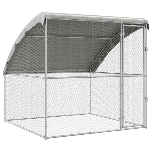 Jaula Para Pollos Plateado 2 X 2 X 2 M Acero Galvanizado