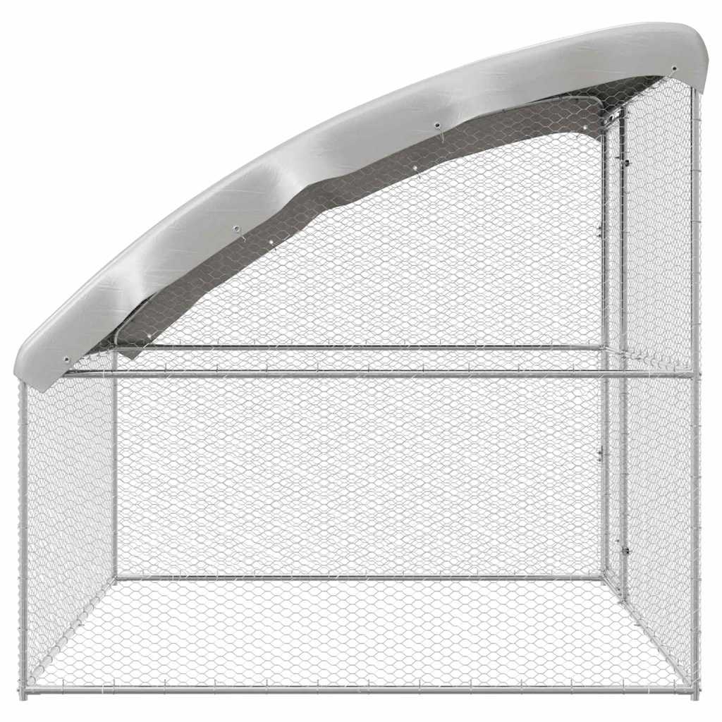 Jaula Para Pollos Plateado 2 X 2 X 2 M Acero Galvanizado