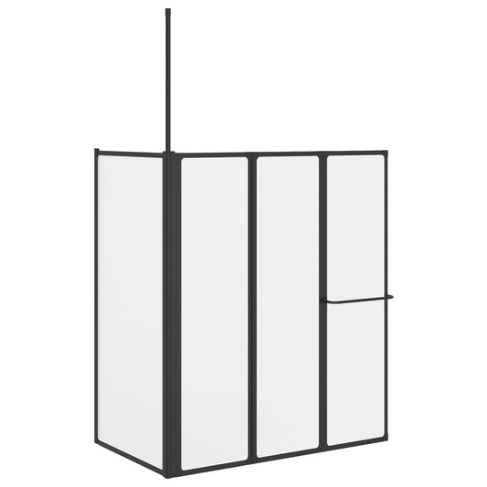 Mampara De Ducha 120 X 70 X 137 Cm Aluminio
