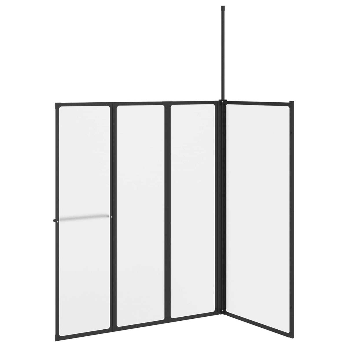Mampara De Ducha 120 X 70 X 137 Cm Aluminio