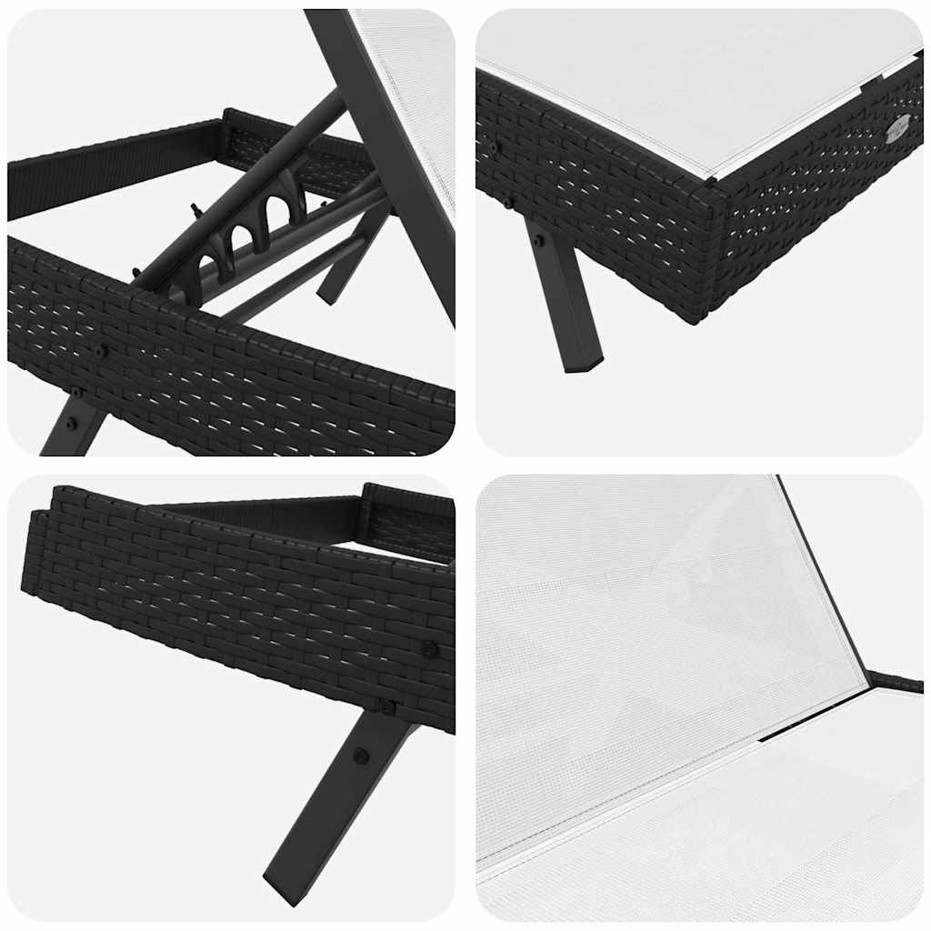 Tumbona 2 Pcs Ratán Sintético