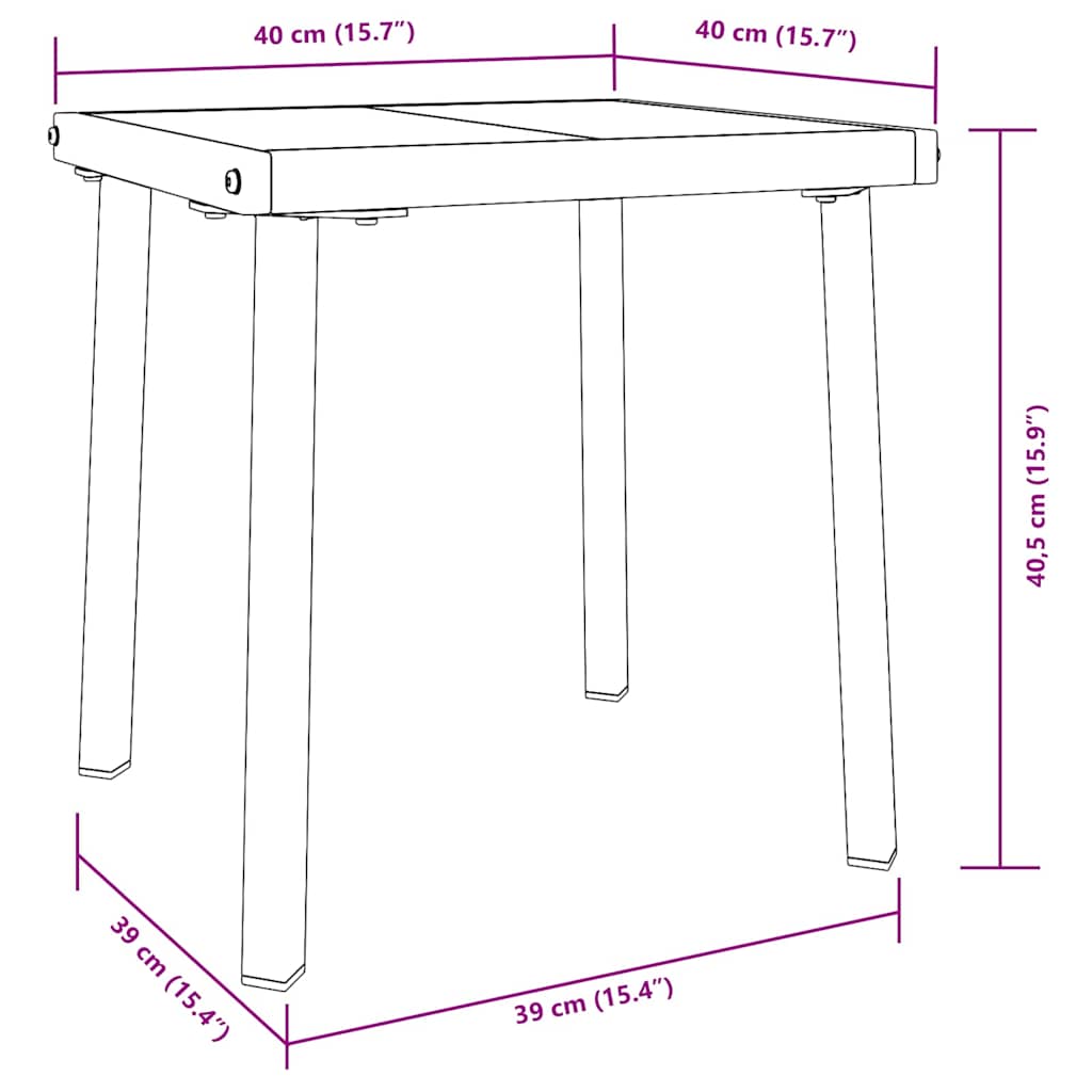 Tumbona 2 Pcs Ratán Sintético