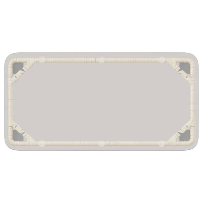 Mesa De Jardín 80 X 40 X 45 Cm Ratán Sintético