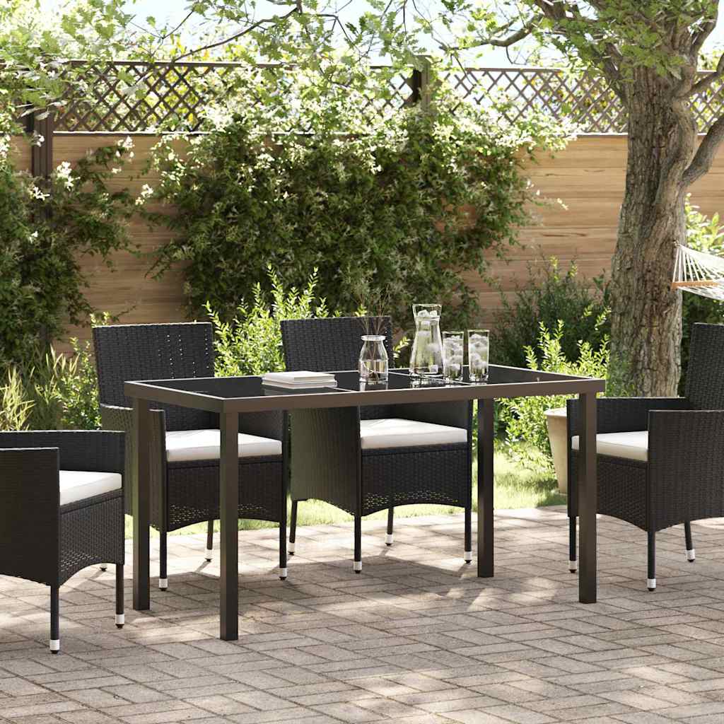 Mesa De Jardín Negro Metal
