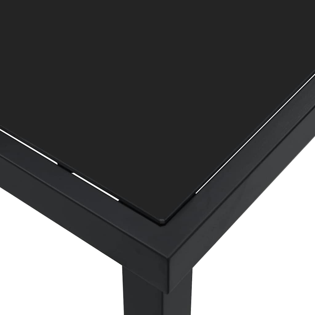 Mesa De Jardín Negro Metal