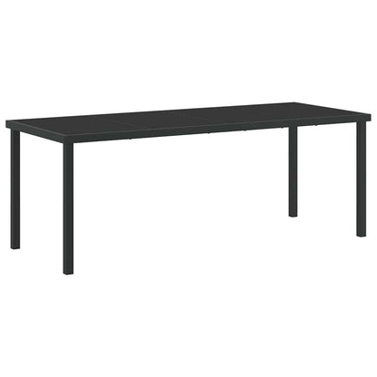 Mesa De Jardín Negro Metal
