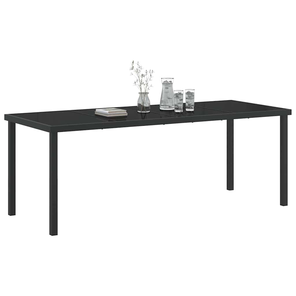 Mesa De Jardín Negro Metal