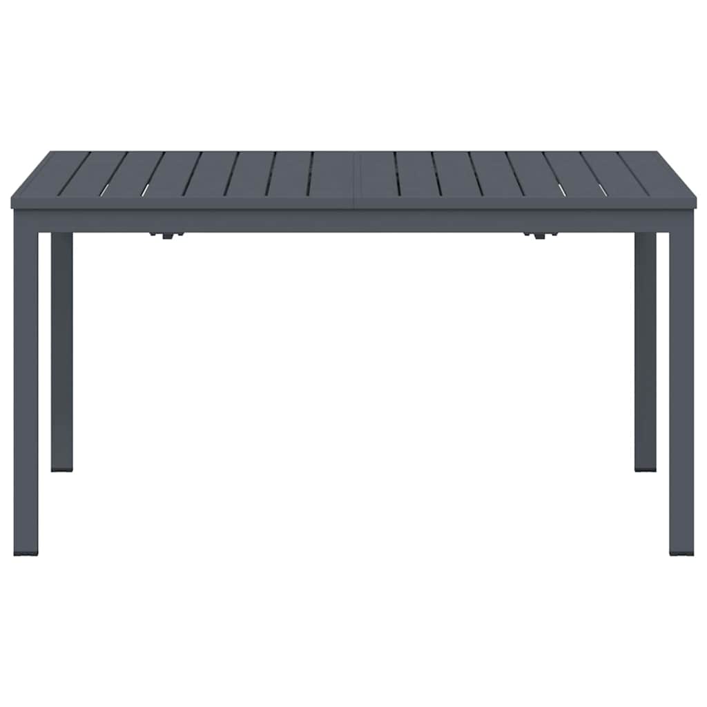 Mesa De Patio Antracita 180 X 80 X 74 Cm