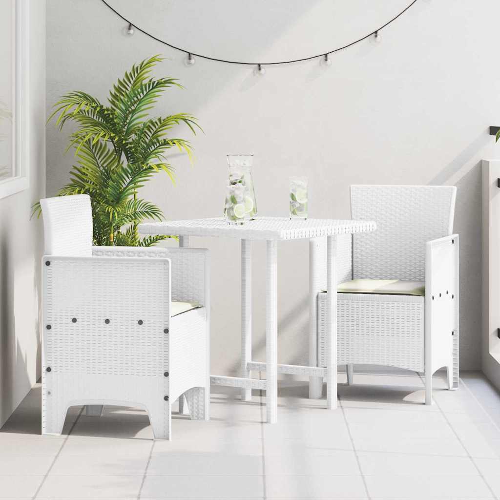 Silla De Jardín Con Cojín 2 Pcs 53 X 49 X 85 Cm Polipropileno