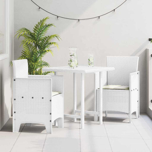 Silla De Jardín Con Cojín 2 Pcs 53 X 49 X 85 Cm Polipropileno