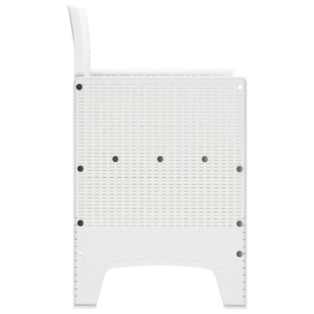 Silla De Jardín Con Cojín 2 Pcs 53 X 49 X 85 Cm Polipropileno