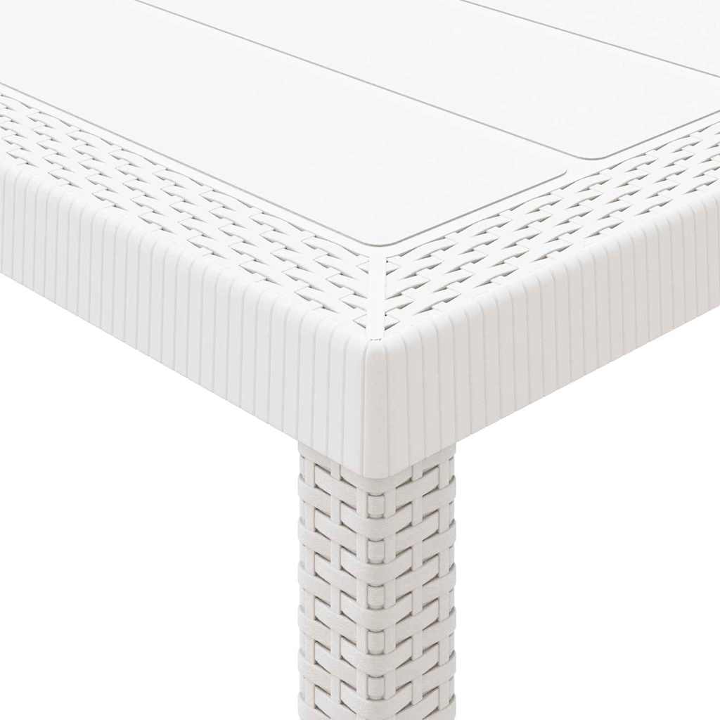Mesa De Jardín 150 X 100 X 73 Cm Ratán Sintético