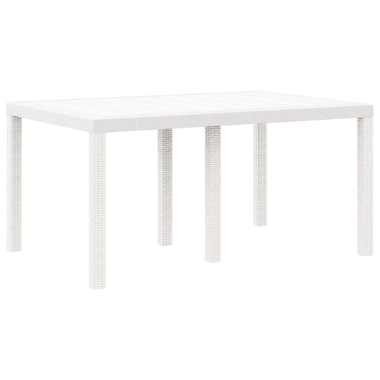 Mesa De Jardín 150 X 100 X 73 Cm Ratán Sintético
