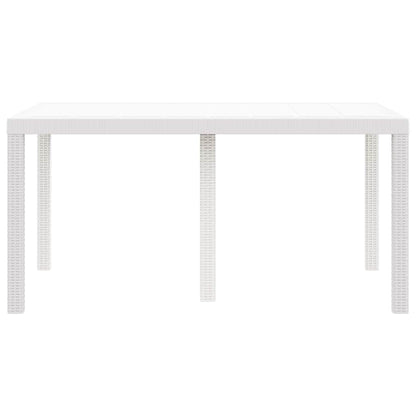 Mesa De Jardín 150 X 100 X 73 Cm Ratán Sintético