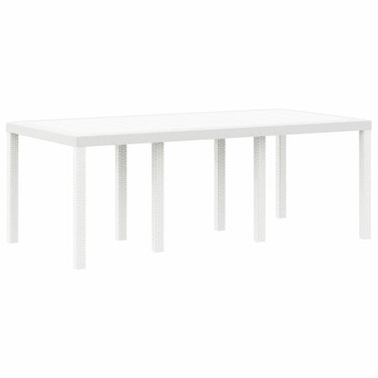 Mesa De Jardín 200 X 100 X 73 Cm Ratán Sintético