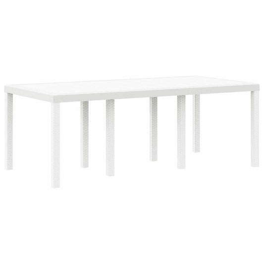 Mesa De Jardín 200 X 100 X 73 Cm Ratán Sintético