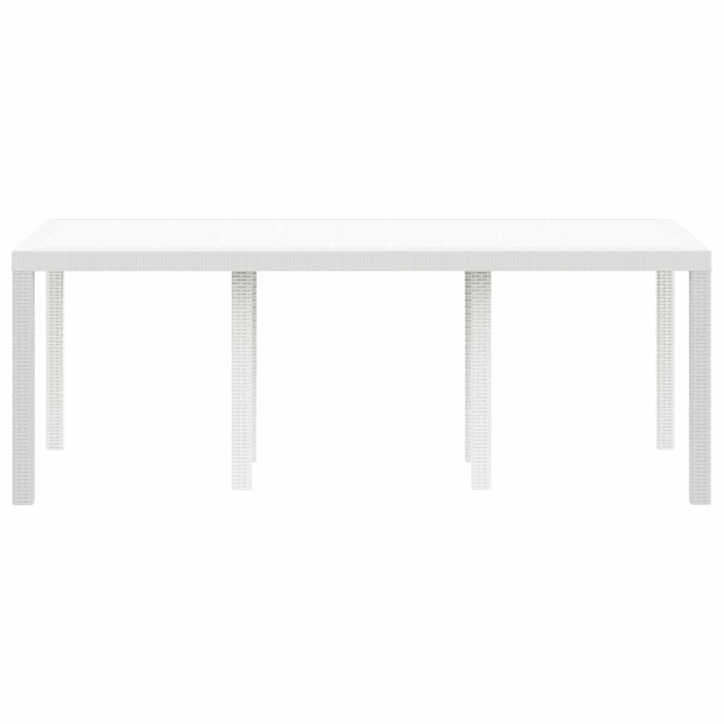 Mesa De Jardín 200 X 100 X 73 Cm Ratán Sintético