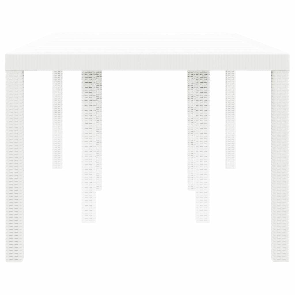 Mesa De Jardín 200 X 100 X 73 Cm Ratán Sintético