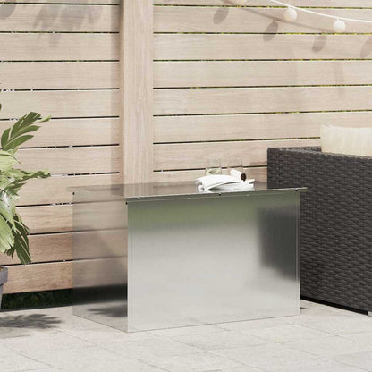 Caja De Almacenamiento Exterior Plateado